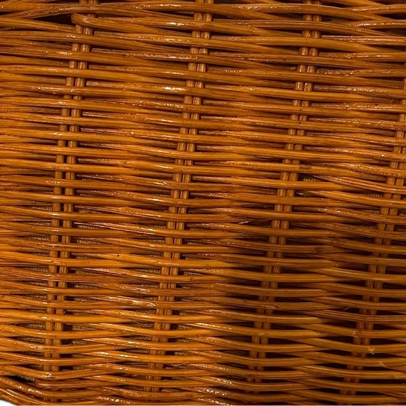 Vintage Etienne Aigner Wicker and Leather Crossbody Handbag - Picture 9 of 14